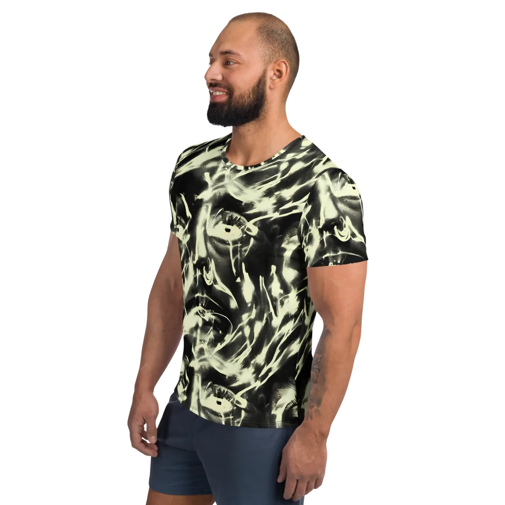 Visionary Flux on Men's Athletic T-Shirt — Left