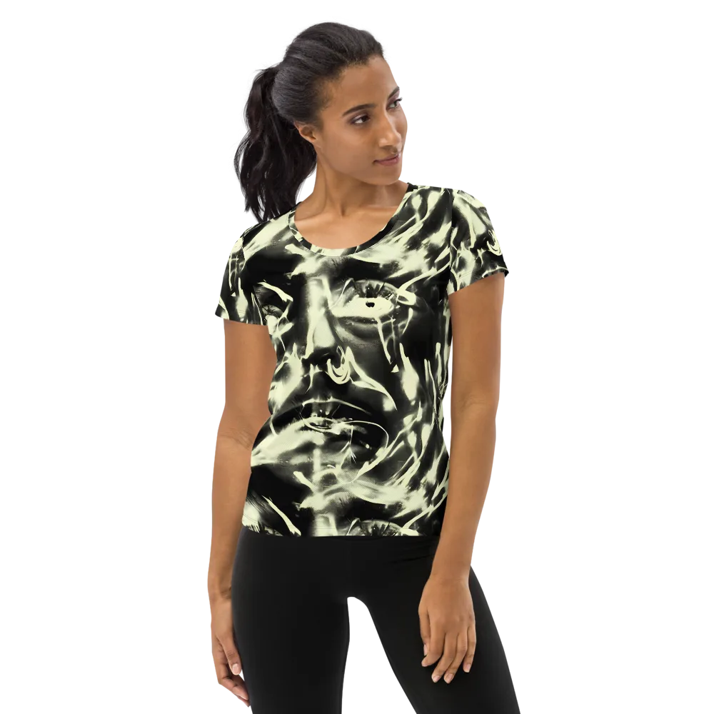 Visionary Flux on Women's Athletic T-Shirt — Front