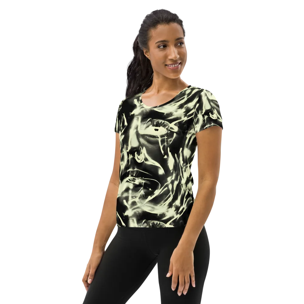 Visionary Flux on Women's Athletic T-Shirt — Left