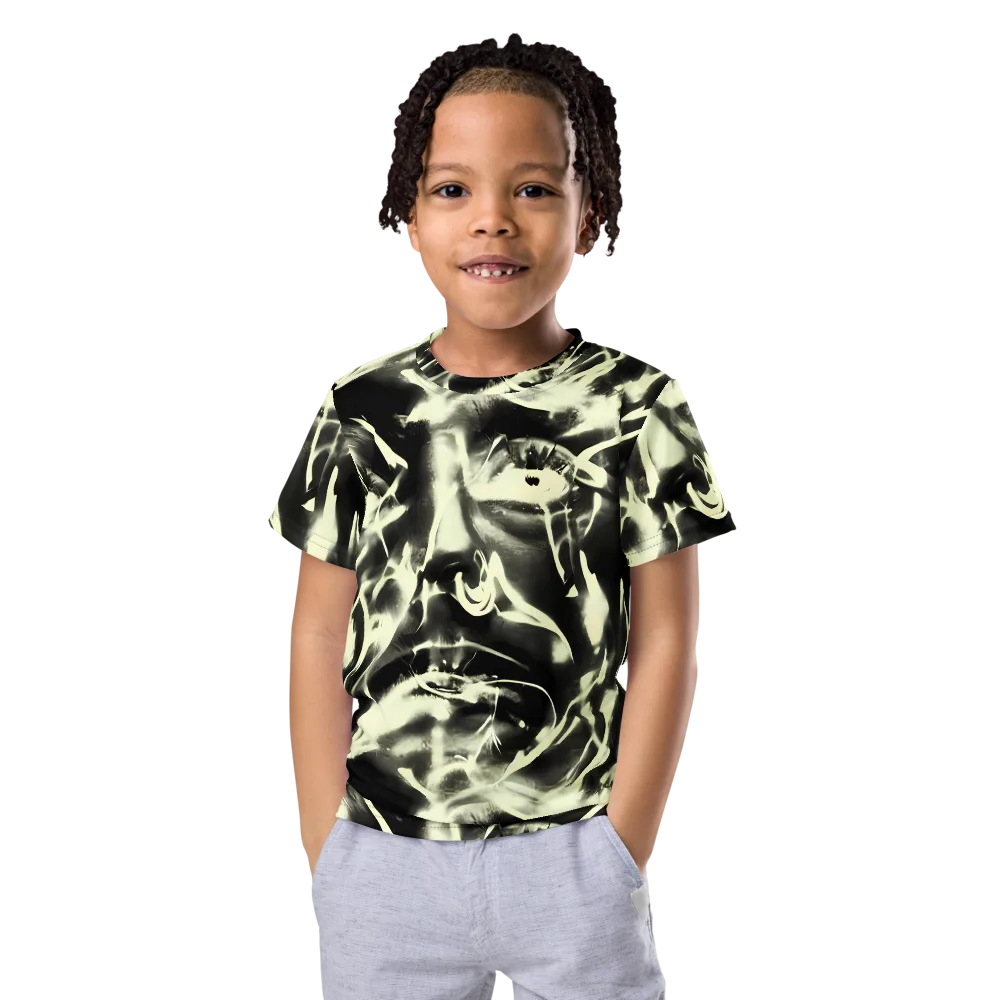 Visionary Flux on Kids Crew Neck T-Shirt — Front