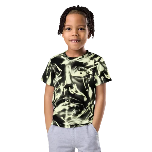 Visionary Flux on a Kids Crew Neck T-Shirt