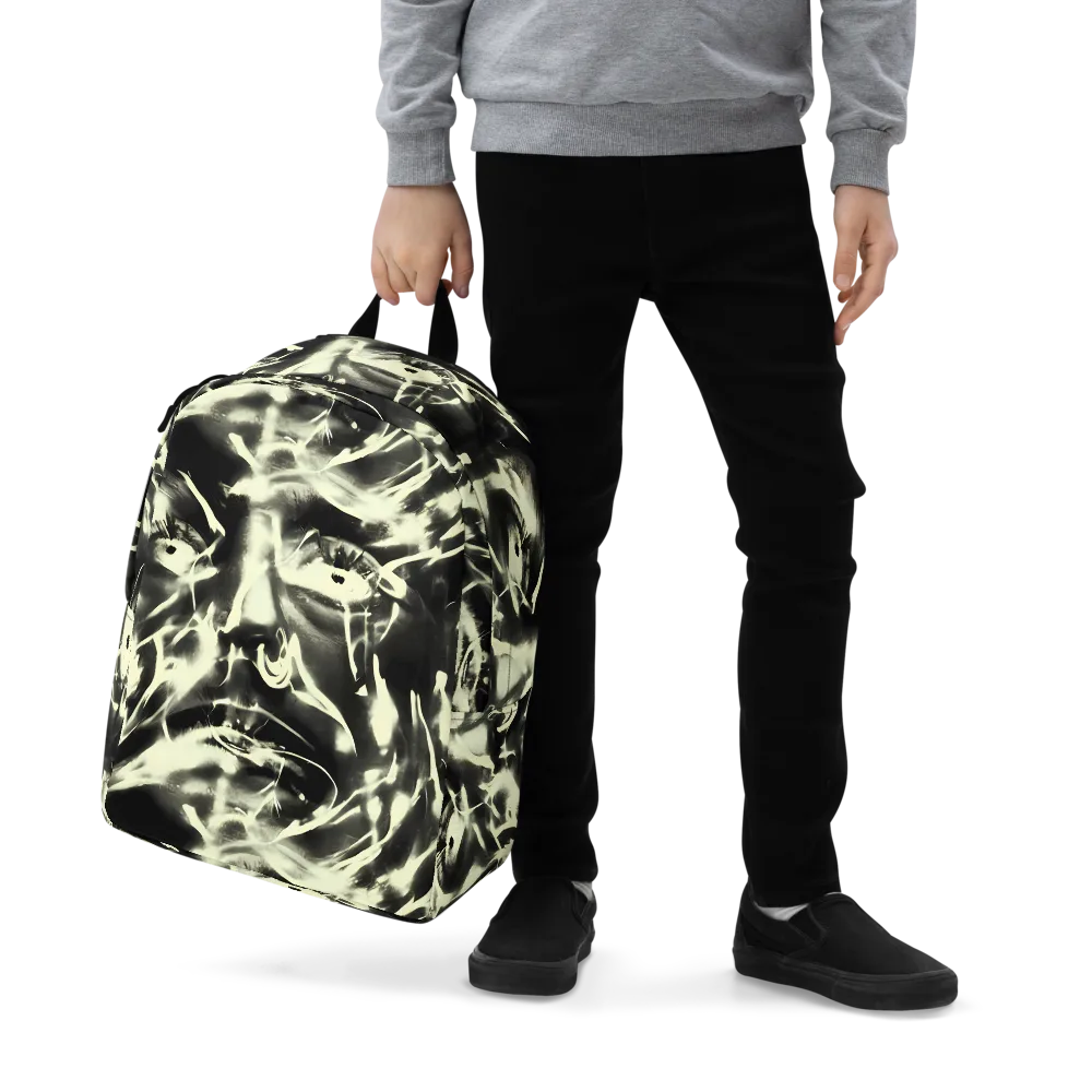 Visionary Flux on Minimalist Backpack — Zoomed-in