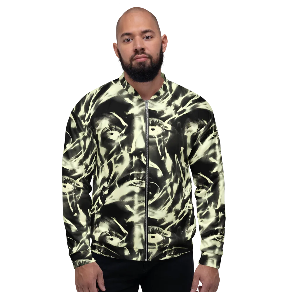 Visionary Flux on Bomber Jacket — Front