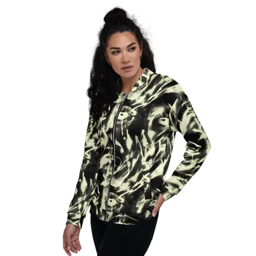 Visionary Flux on a Bomber Jacket