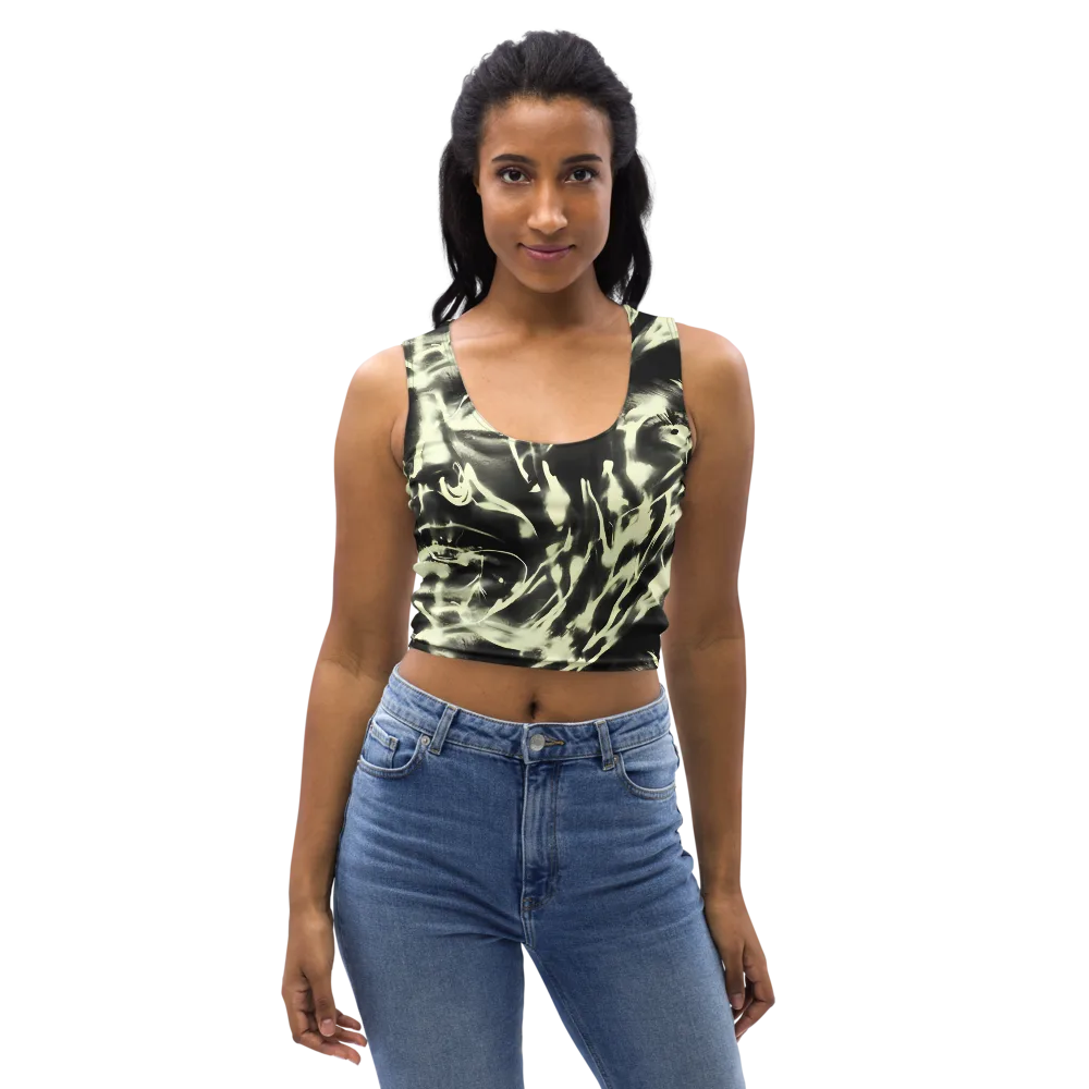 Visionary Flux on Crop Top — Front