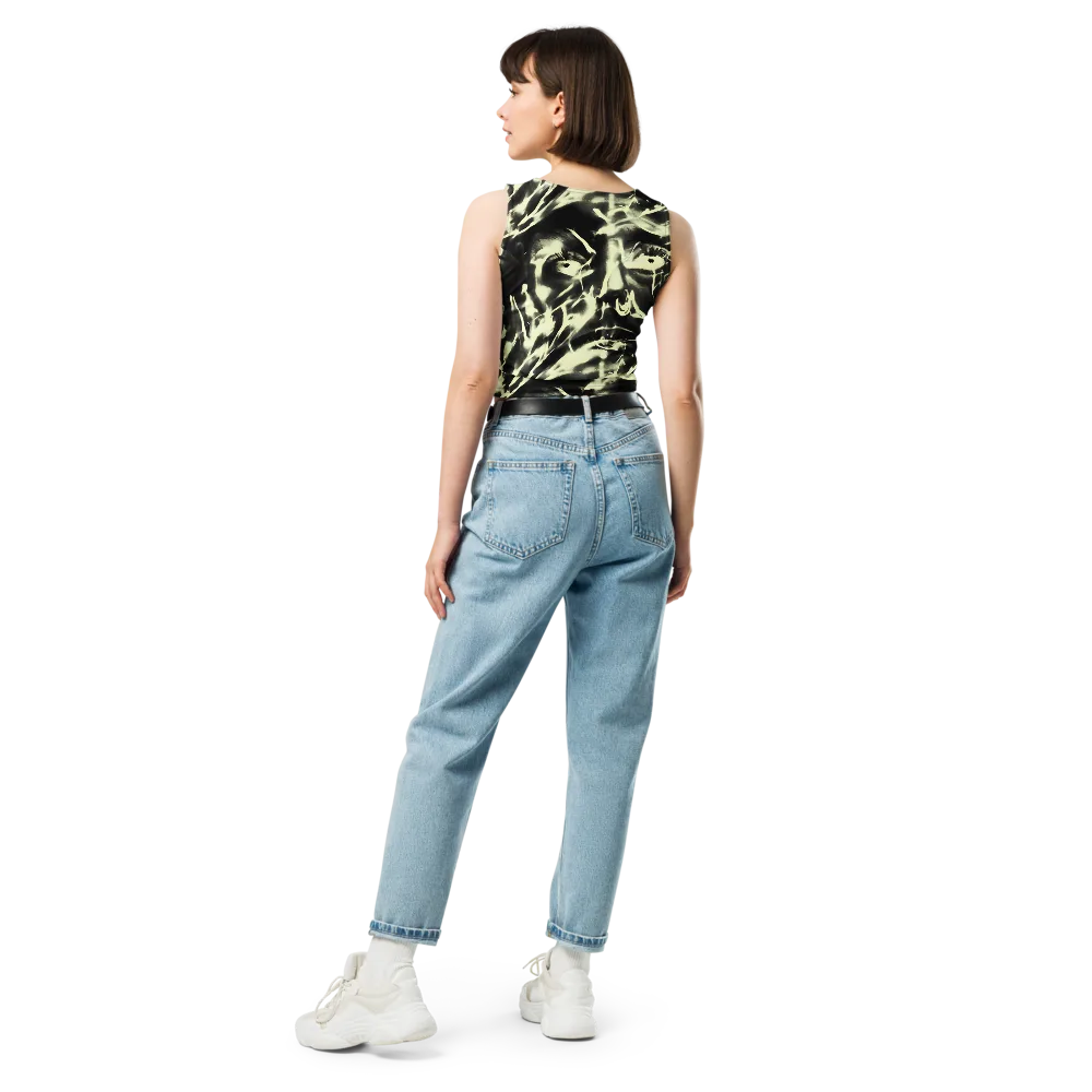 Visionary Flux on Crop Top — Back