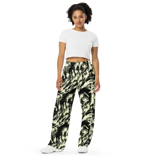 Visionary Flux on a Wide-Leg Pants