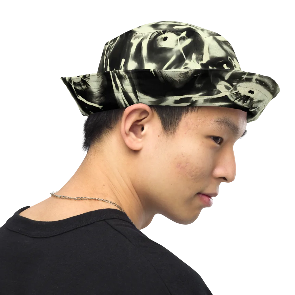 Visionary Flux on Reversible Bucket Hat — Right Outside