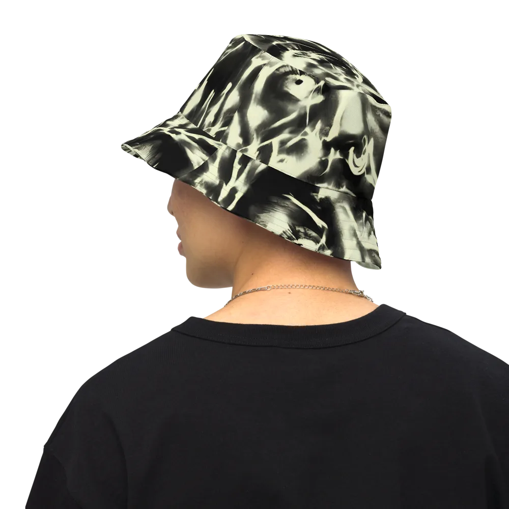 Visionary Flux on Reversible Bucket Hat — Back Inside