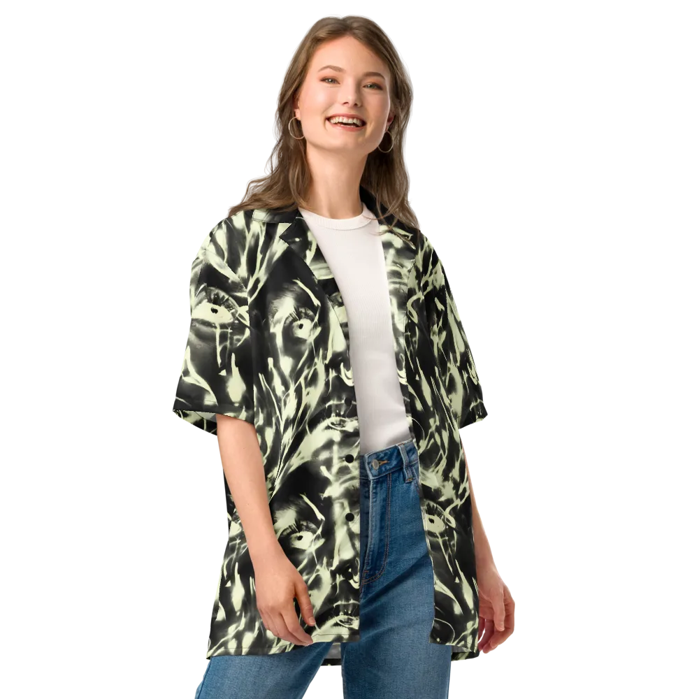 Visionary Flux on Button Shirt — Front