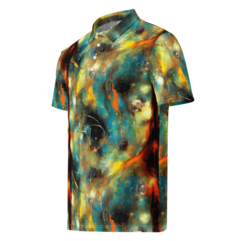 Kohn Cubism on Men's Slim Fit Polo Shirt — Left Front