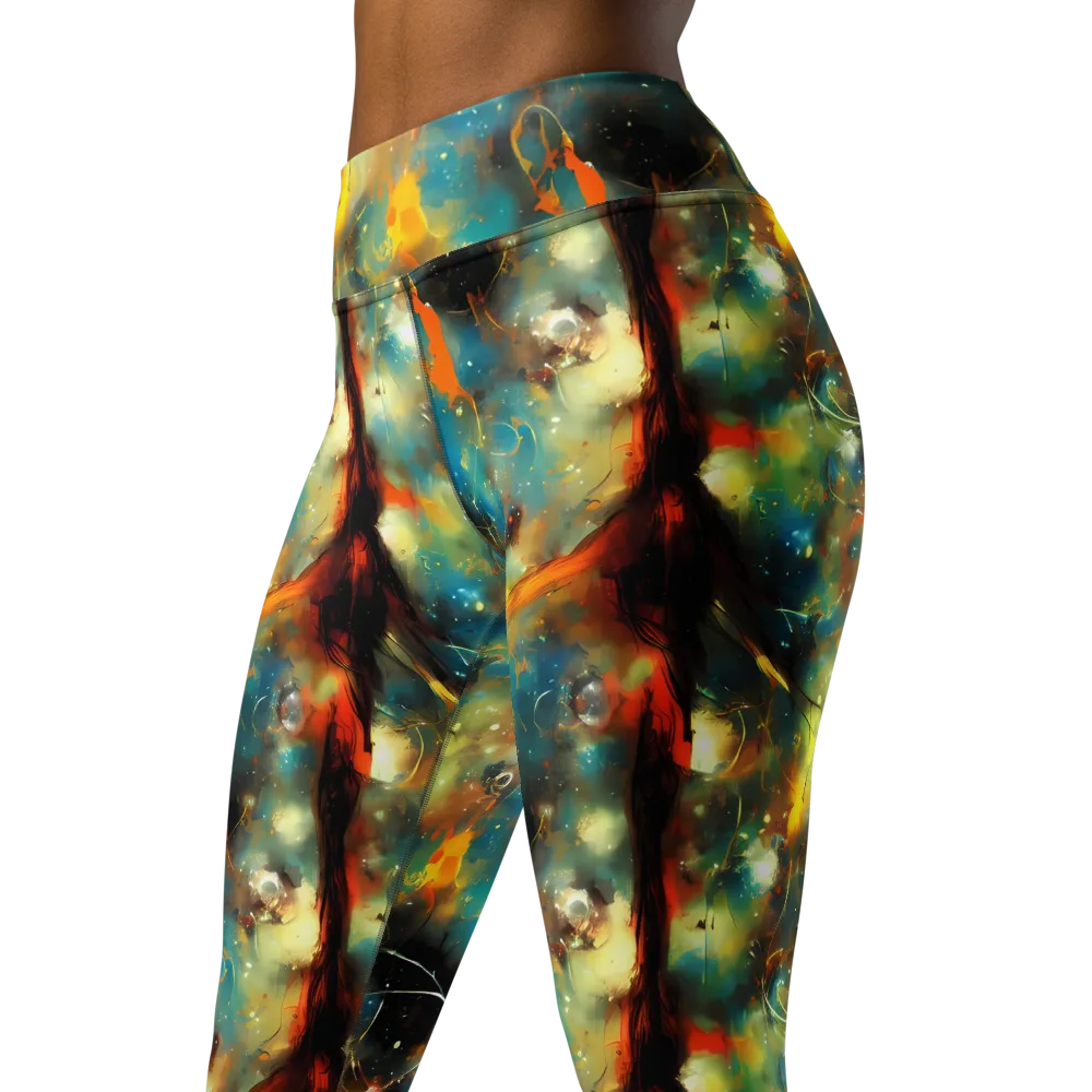 Kohn Cubism on Yoga Leggings — Left Front