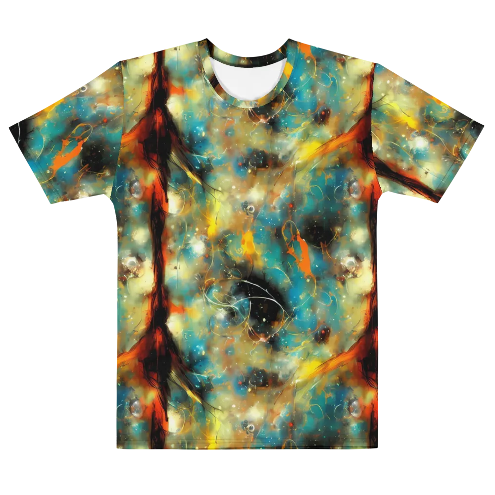 Kohn Cubism on Men's Cotton Crew Neck T-Shirt — Front