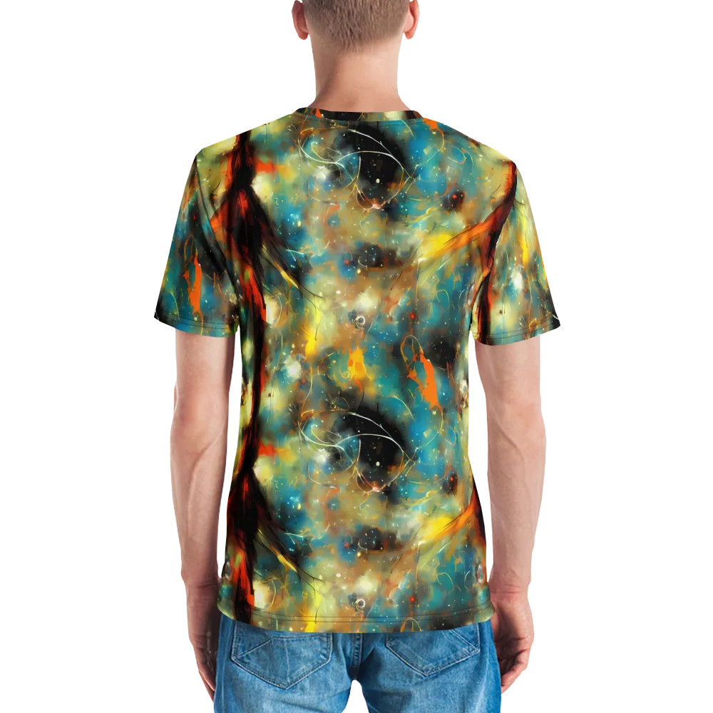 Kohn Cubism on Men's Crew Neck T-Shirt — Back