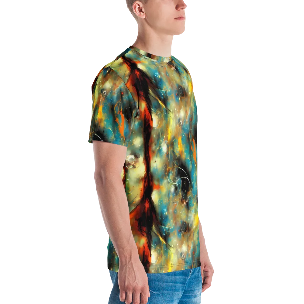 Kohn Cubism on Men's Crew Neck T-Shirt — Right