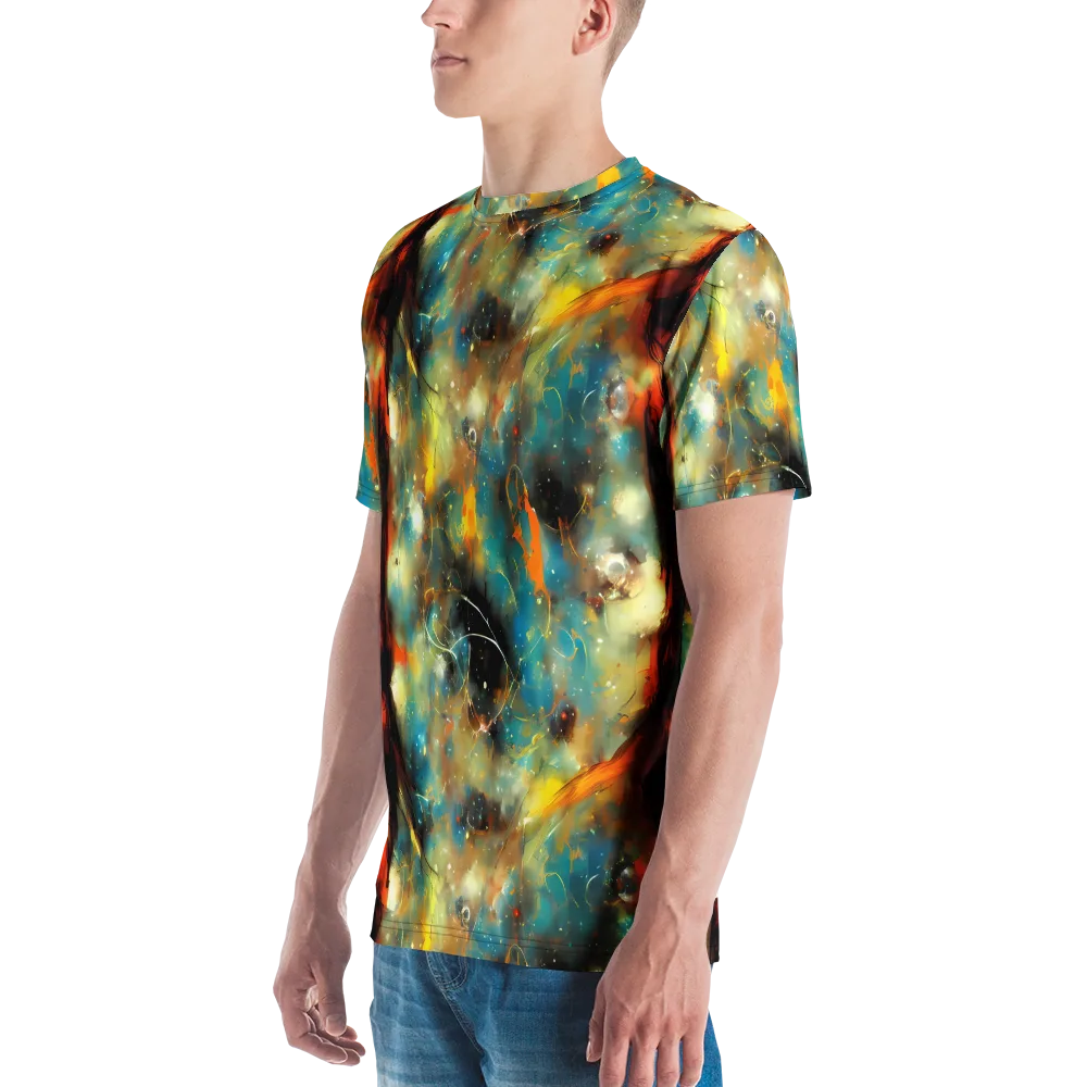 Kohn Cubism on Men's Crew Neck T-Shirt — Left