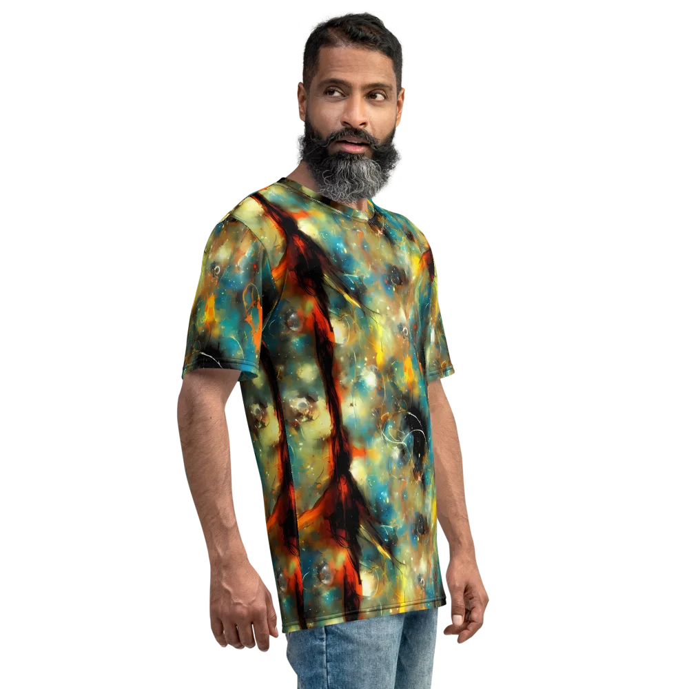 Kohn Cubism on Men's Crew Neck T-Shirt — Right
