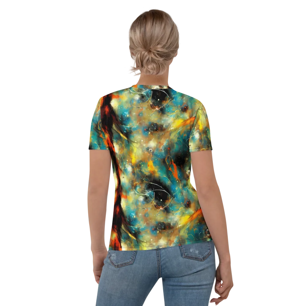 Kohn Cubism on Women's Crew Neck T-Shirt — Back