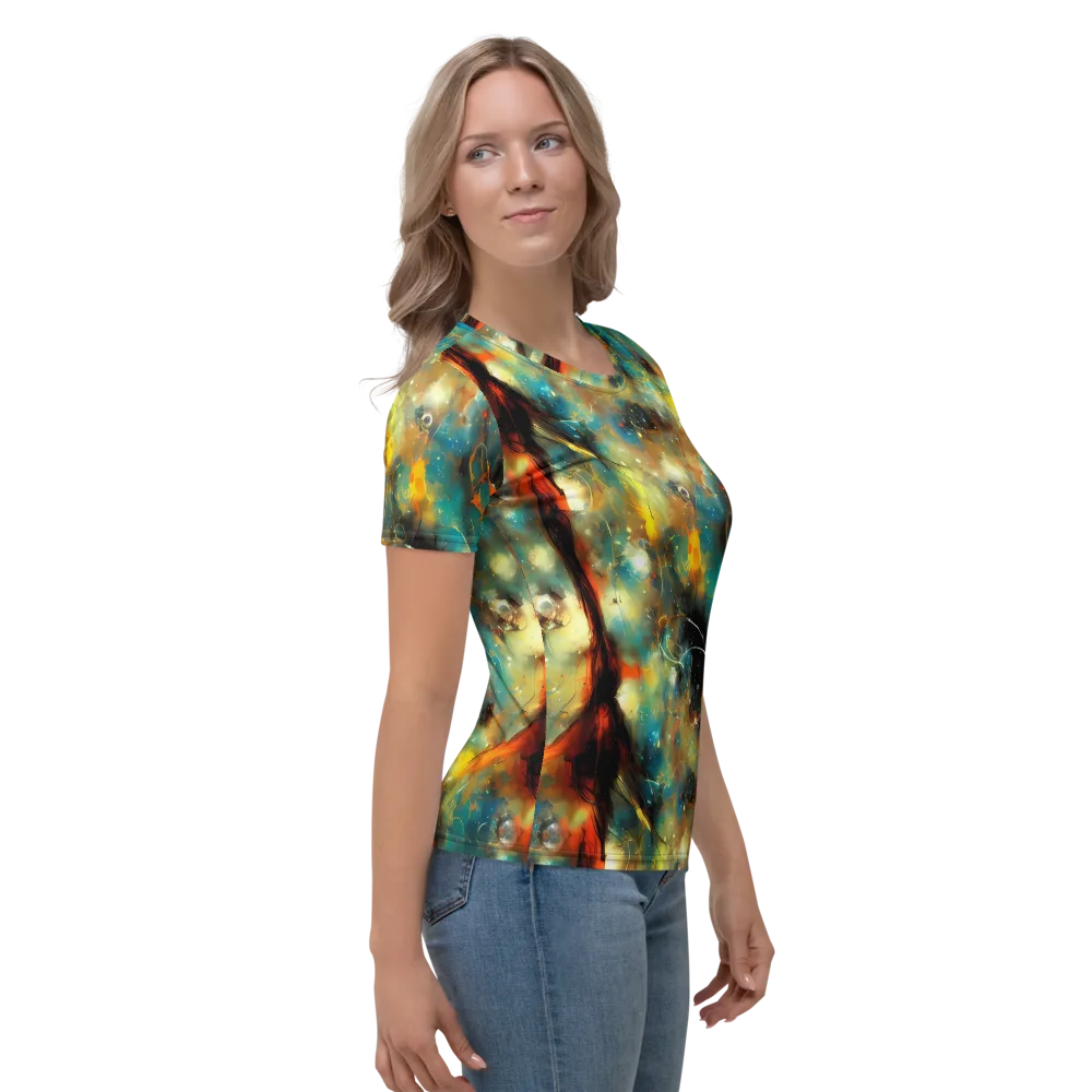 Kohn Cubism on Women's Crew Neck T-Shirt — Right