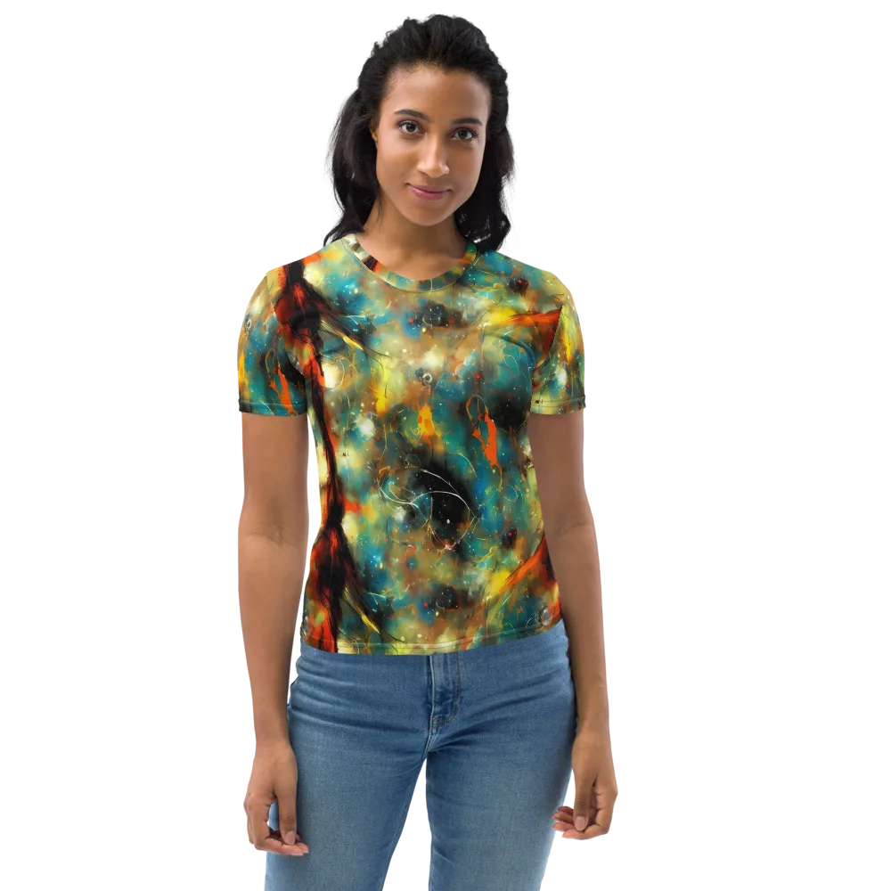 Kohn Cubism on Women's Crew Neck T-Shirt — Front