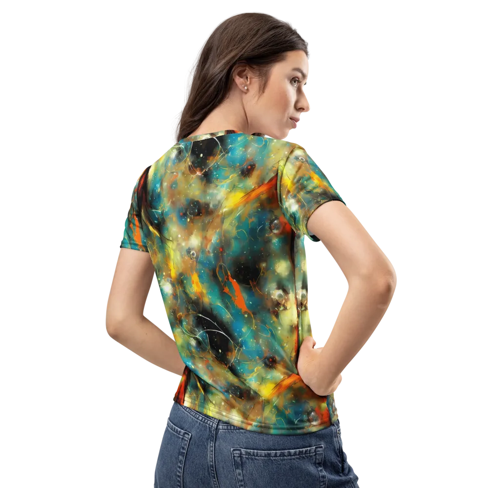 Kohn Cubism on Women's Crew Neck T-Shirt — Back