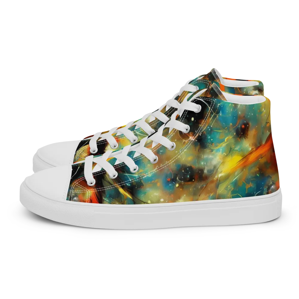Kohn Cubism on Women's High Top Canvas Shoes — Left