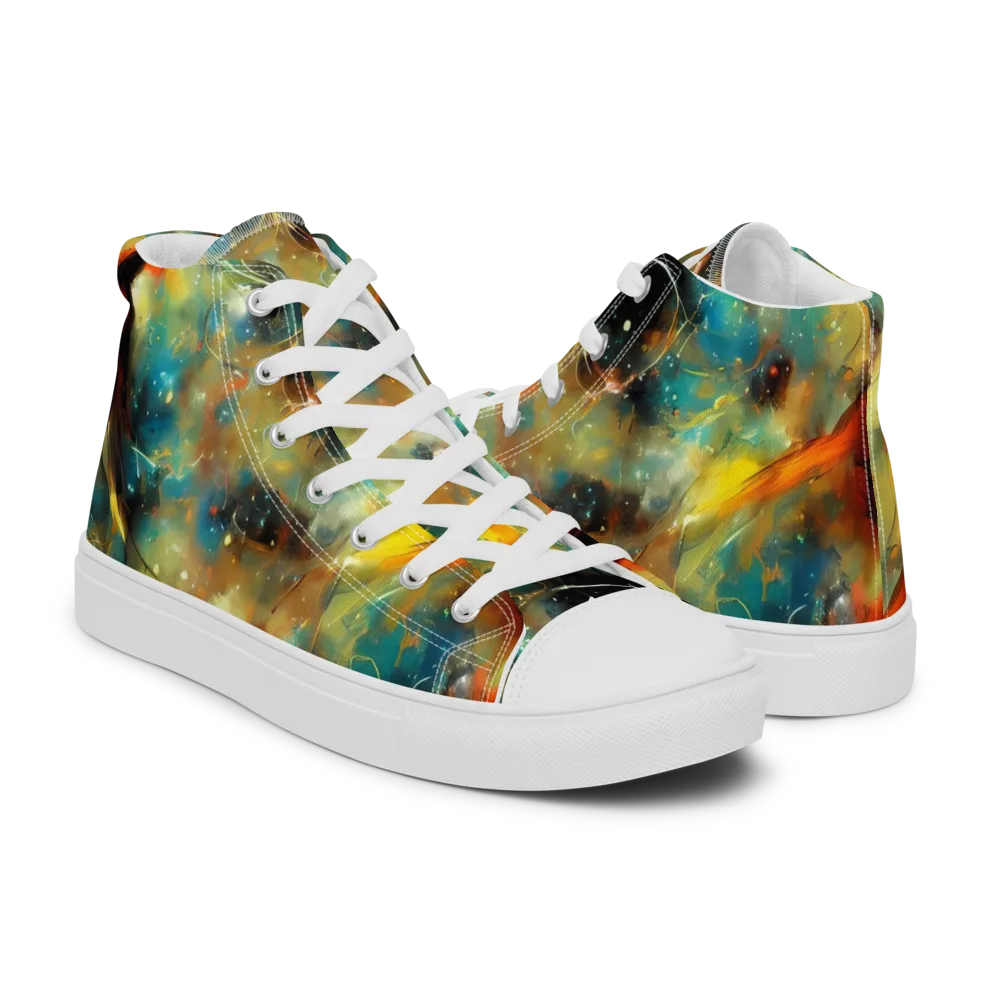 Kohn Cubism on Women's High Top Canvas Shoes — Right