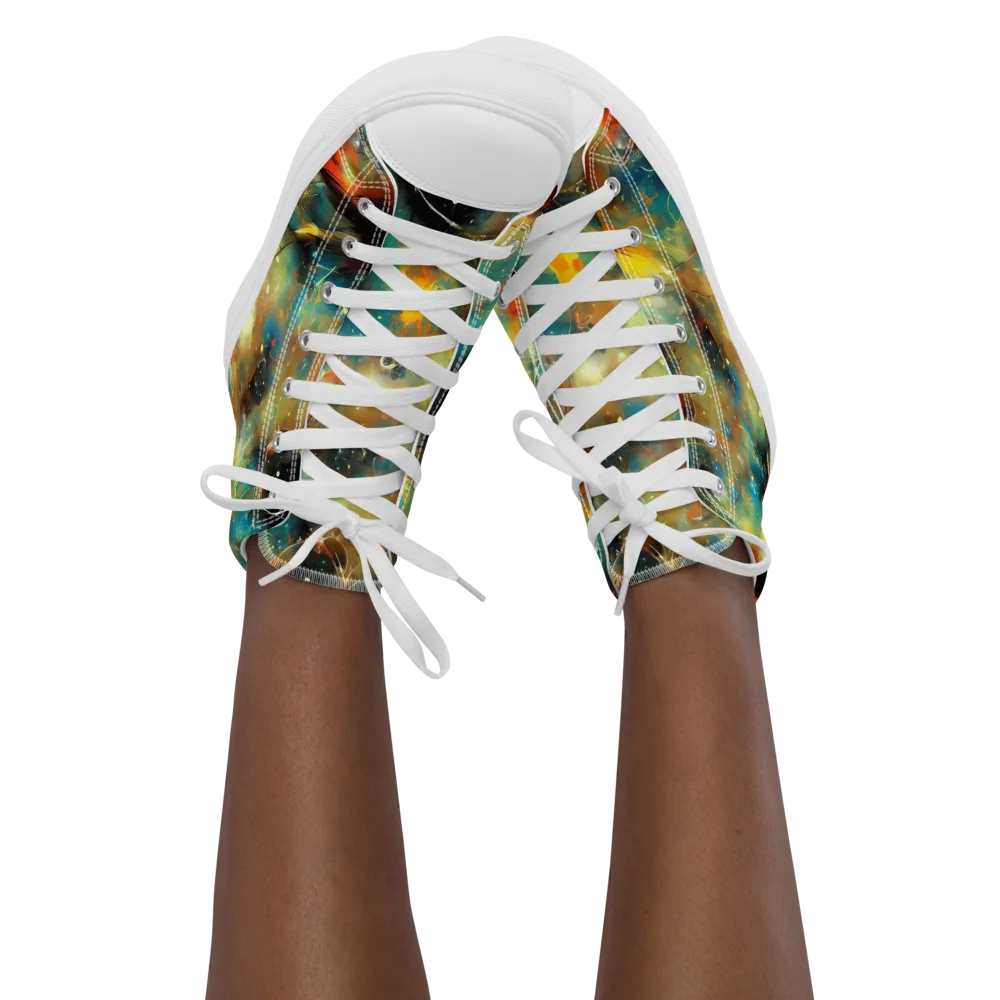 Kohn Cubism on Women's High Top Canvas Shoes — Front