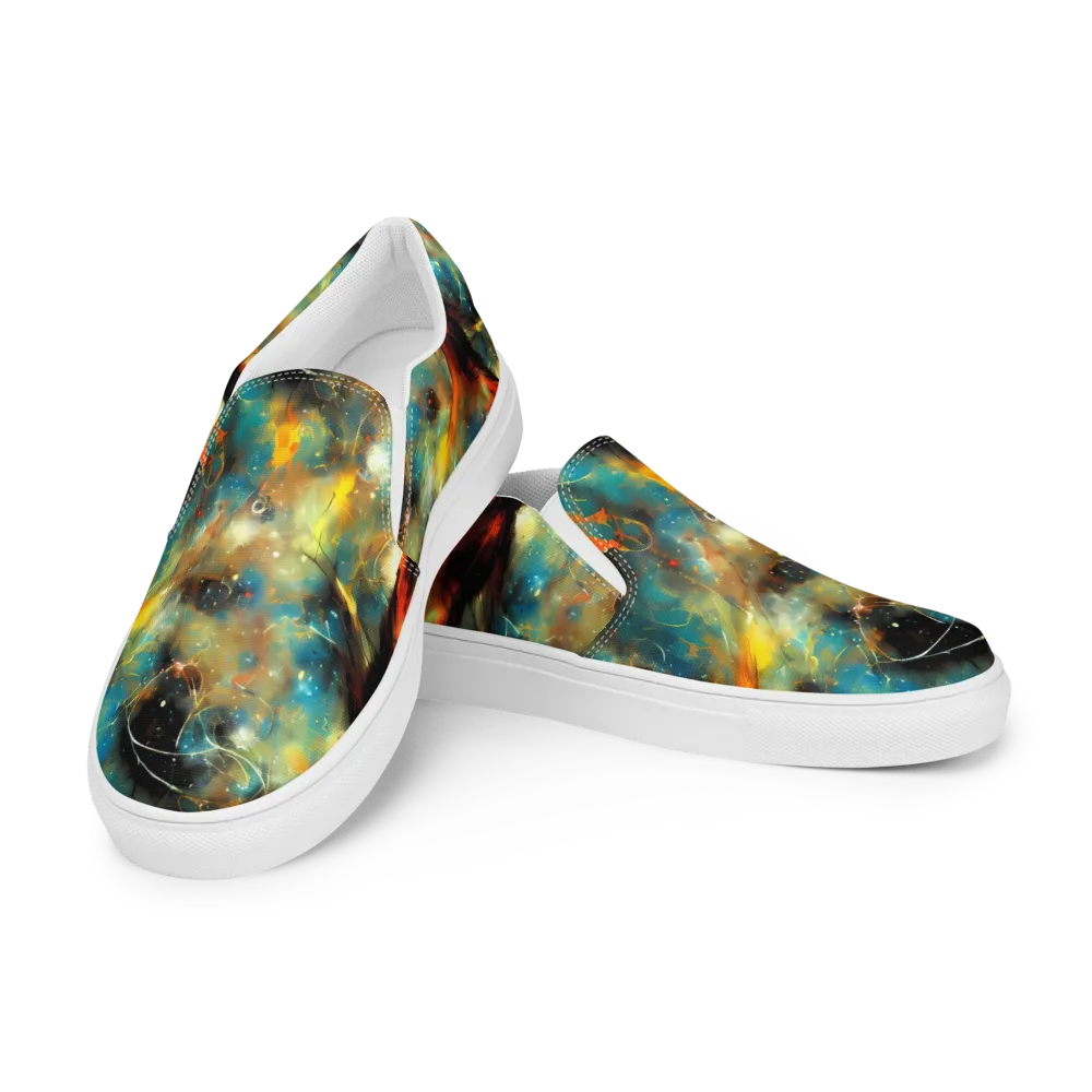 Kohn Cubism on Men's Slip-On Canvas Shoes — Left Front
