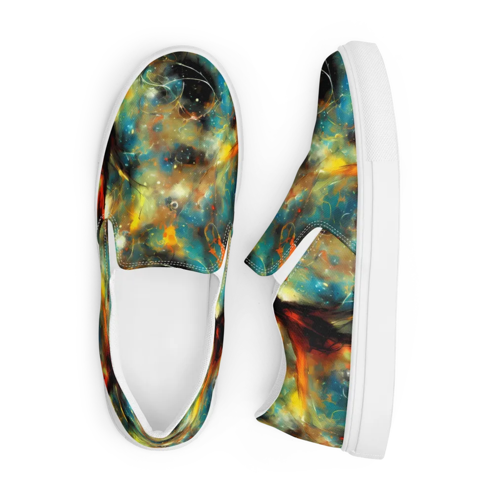 Kohn Cubism on Men's Slip-On Canvas Shoes — Front