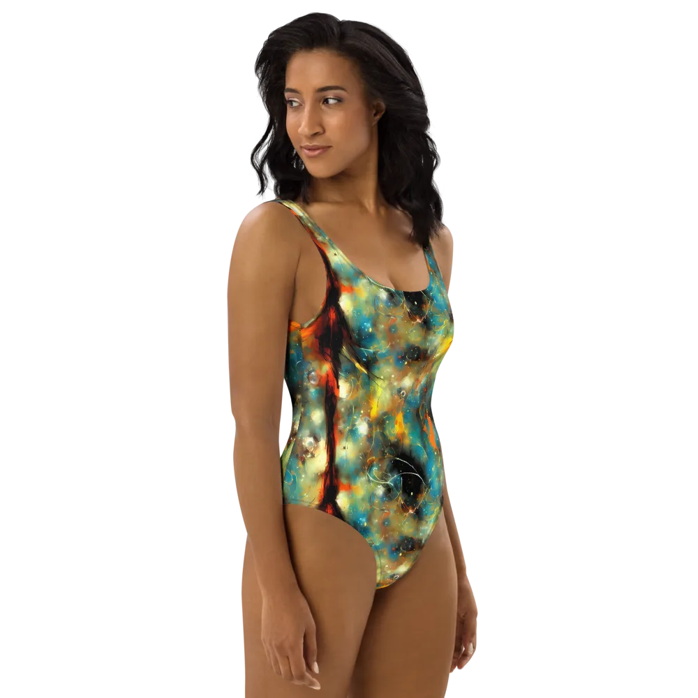 Kohn Cubism on One-Piece Swimsuit — Right