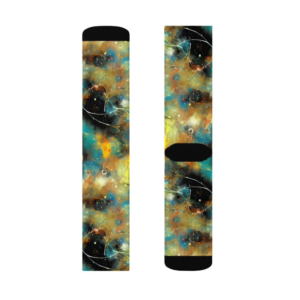 Kohn Cubism on Socks — Left Sock