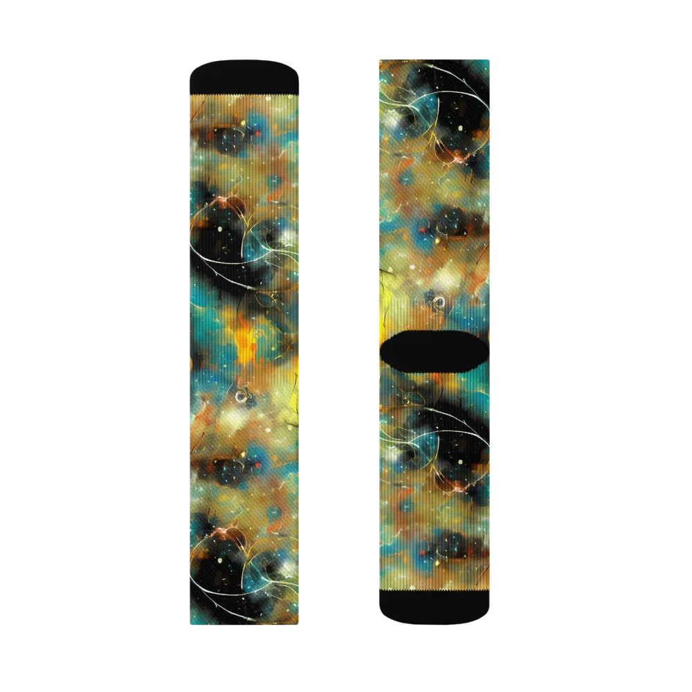 Kohn Cubism on Socks — Right Sock