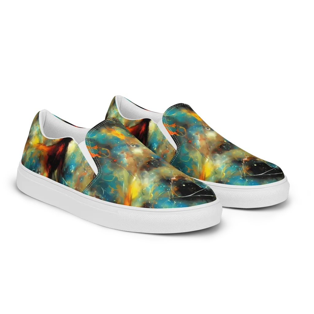 Kohn Cubism on Women's Slip-On Canvas Shoes — Right Front