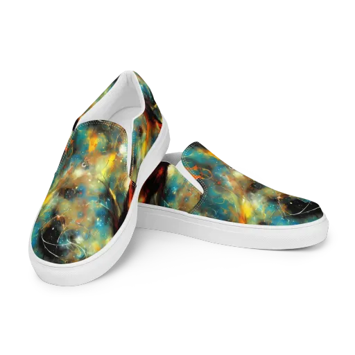 Kohn Cubism on a Women's Slip-On Canvas Shoes