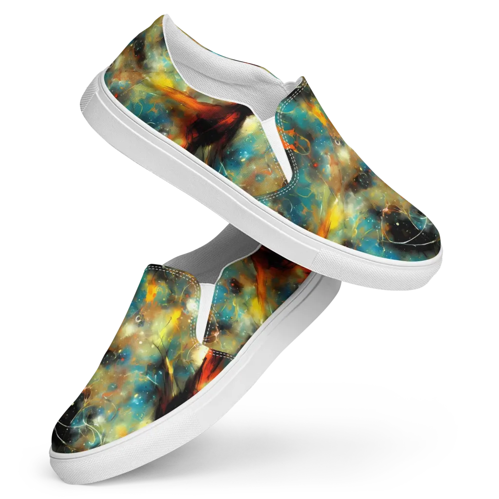Kohn Cubism on Women's Slip-On Canvas Shoes — Front