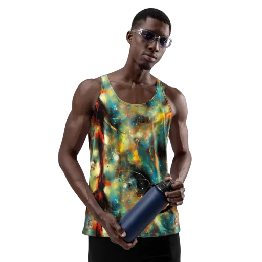 Kohn Cubism on a Men's Tank Top