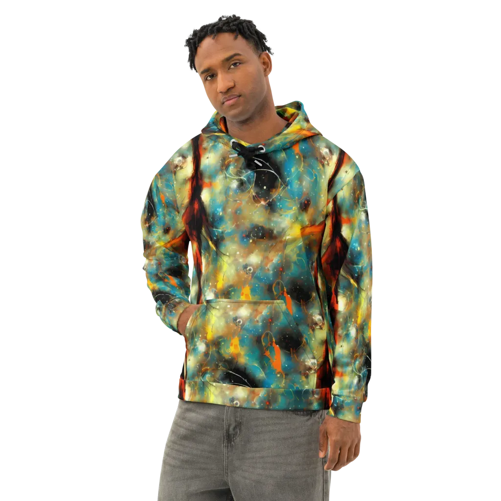 Kohn Cubism on Cotton Hoodie — Left Front