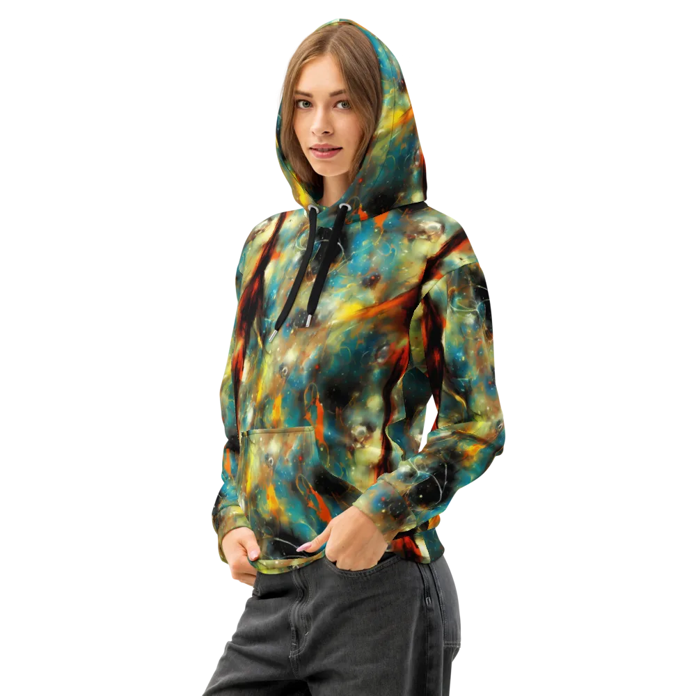 Kohn Cubism on Cotton Hoodie — Left Front