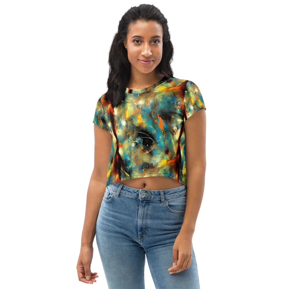 Kohn Cubism on Crop Tee — Front