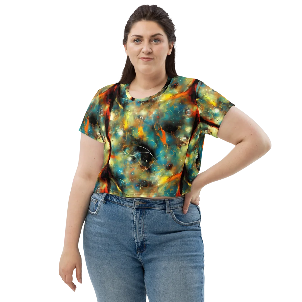 Kohn Cubism on Crop Tee — Front