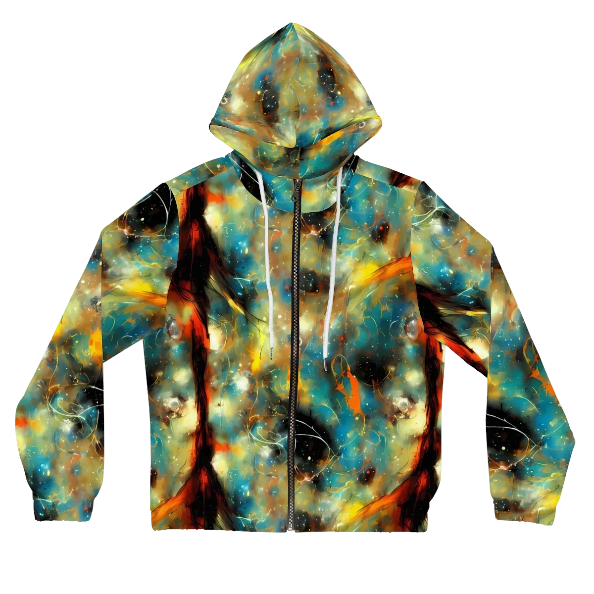 Kohn Cubism on Women's Full-Zip Hoodie — Front