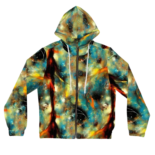 Kohn Cubism on a Women's Full-Zip Hoodie