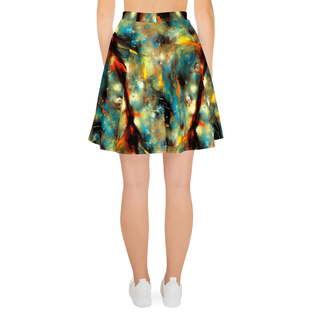 Kohn Cubism on Skater Skirt — Back