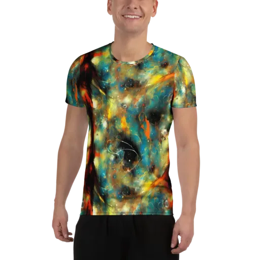 Kohn Cubism on a Men's Athletic T-Shirt