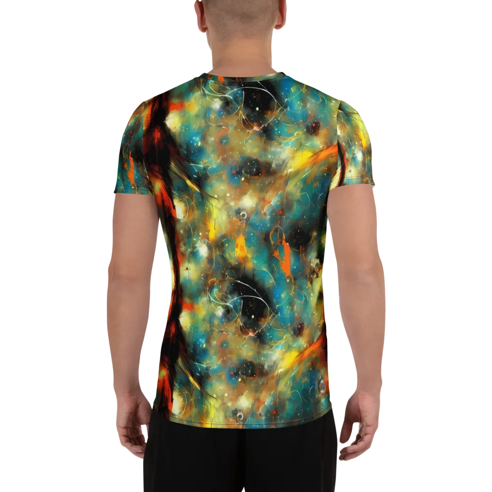 Kohn Cubism on Men's Athletic T-Shirt — Back