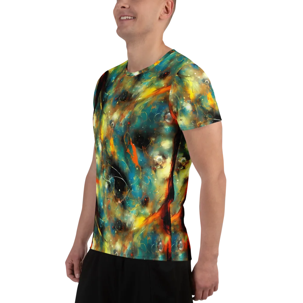 Kohn Cubism on Men's Athletic T-Shirt — Left