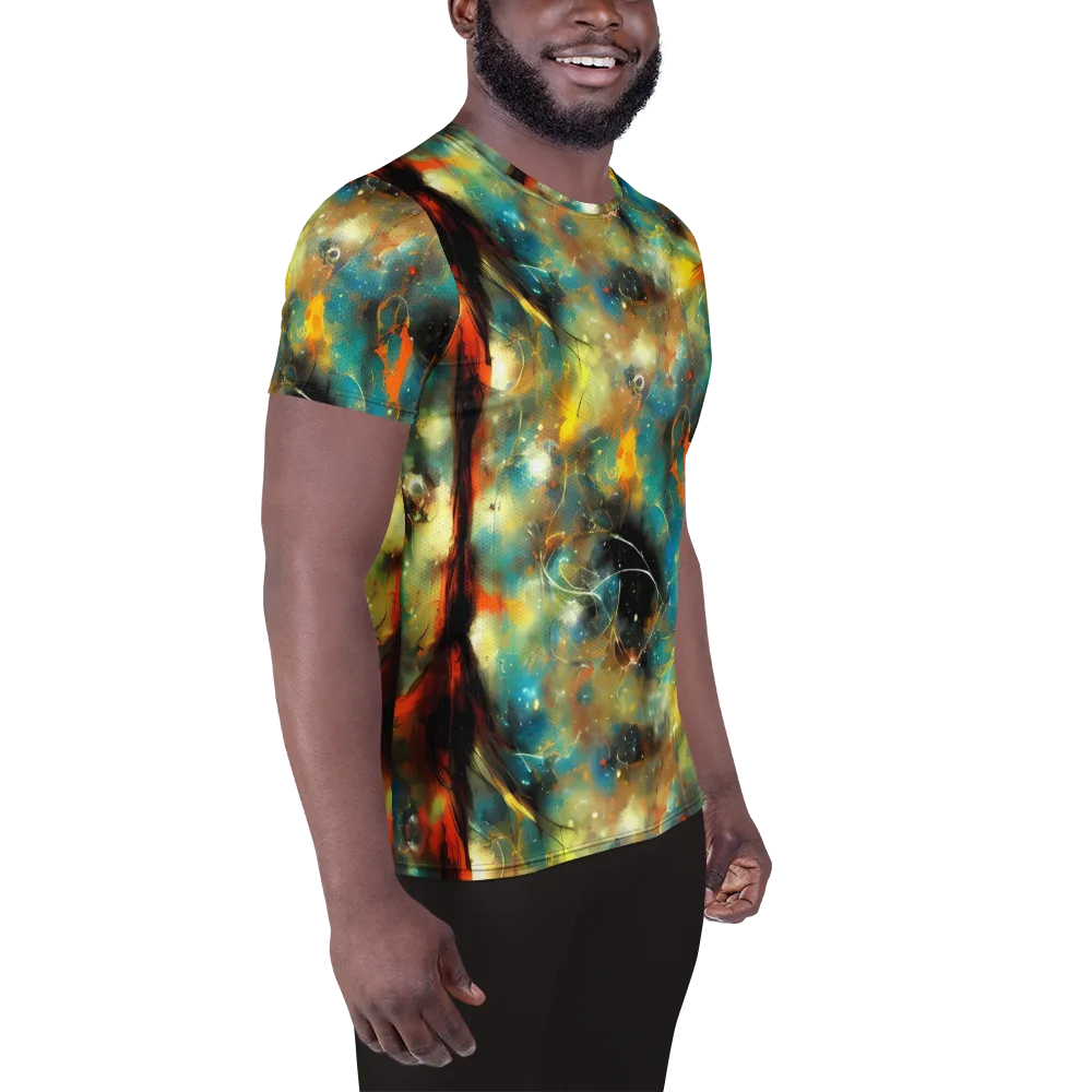 Kohn Cubism on Men's Athletic T-Shirt — Right