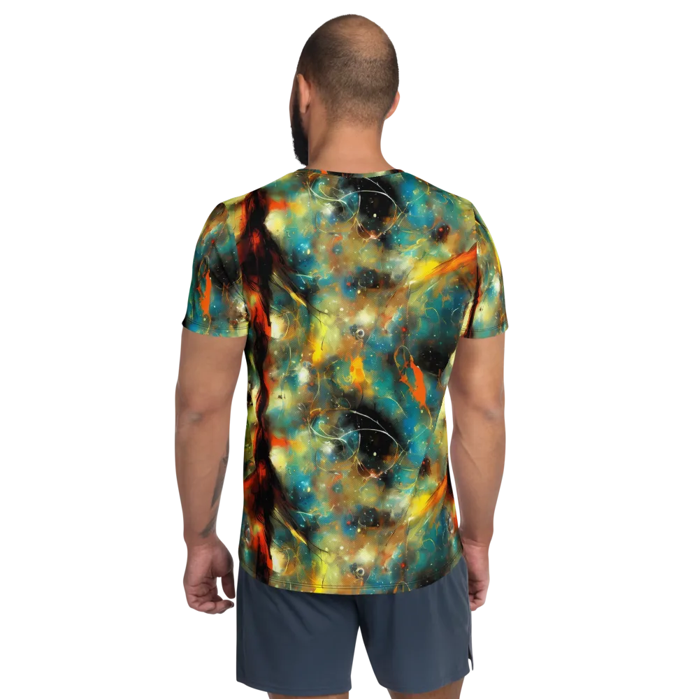 Kohn Cubism on Men's Athletic T-Shirt — Back