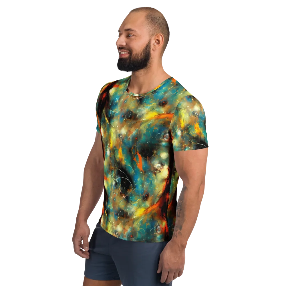 Kohn Cubism on Men's Athletic T-Shirt — Left